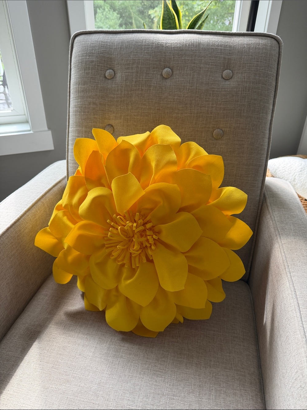Decorative Accent Flower Pillow